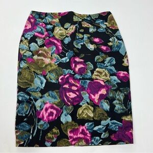 Talbots NWT Floral Pencil Skirt Work Career Office Size 4 Petite
